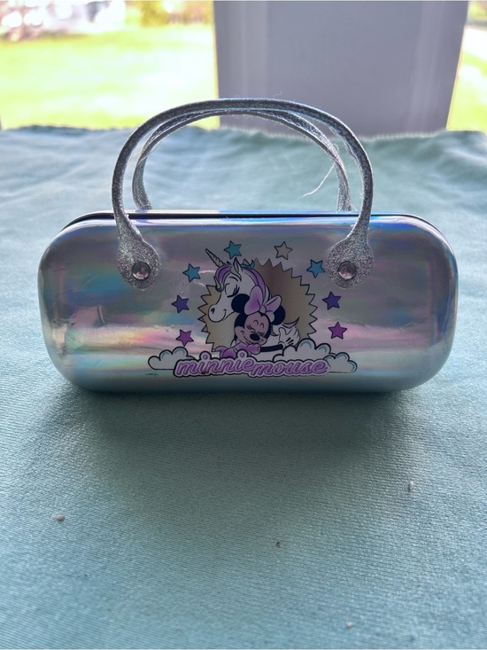 Disney Other - Disney Holographic Minnie Mouse Sunglasses Case - Silver Iridescent